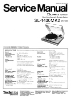 Technics - SL-1400_Mk2 - Service manual 